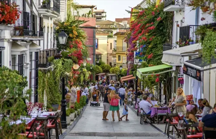 15 best things to do in Marbella showing Old Town, beaches, and Puerto Banús marina