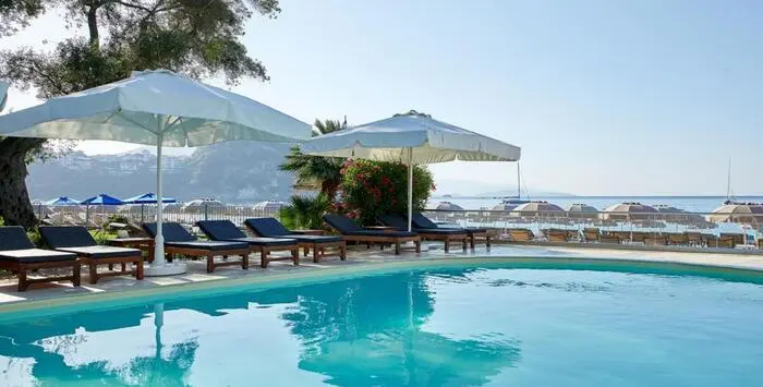 Parga Beach Resort on Valtos Beach, Greece