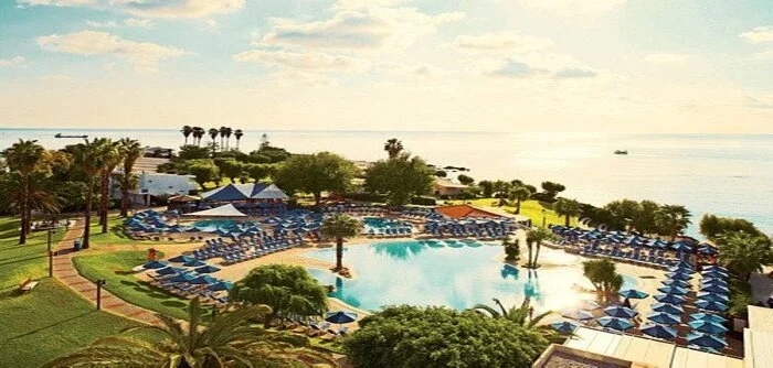 Sunwing Kallithea Beach in Rhodes, Greece – family-friendly resort with pools and Mediterranean shoreline