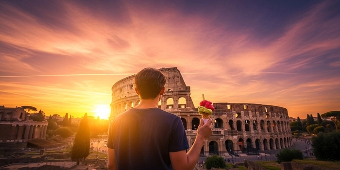 A featured image thumbnail for a travel blog post about the best things to do in Rome, featuring the Colosseum
