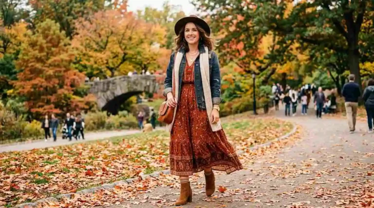 Maxi Dress Fall Outfit Ideas