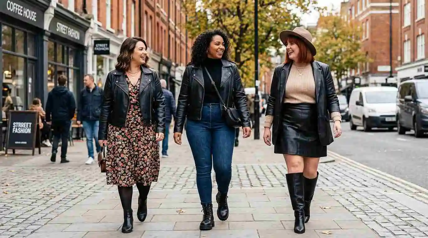 Plus Size Leather Outfit Ideas