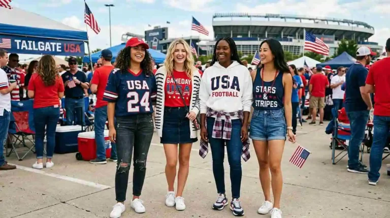 USA Football Theme Outfit Ideas